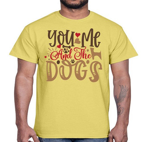 You Me And The Dogs Style 52#- dogs- Cotton Tee