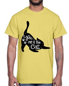 You Me The Cat Style 111#- cats- Cotton Tee