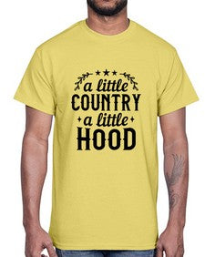 a little country a little hood 181#- western- Cotton Tee