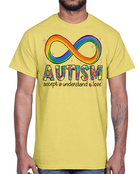 accept love understand autism- autism- Cotton Tee