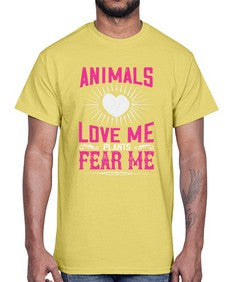 animals love me 27#- vegan- Cotton Tee