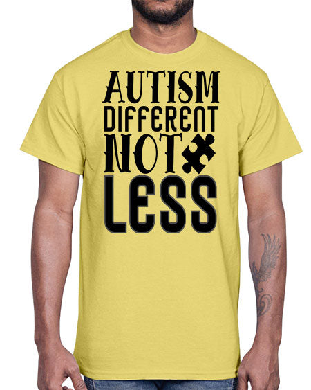 autism different not less Style 6#- autism- Cotton Tee