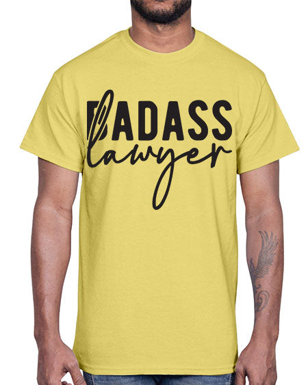 badass lawyer 585#- lawyer- Cotton Tee