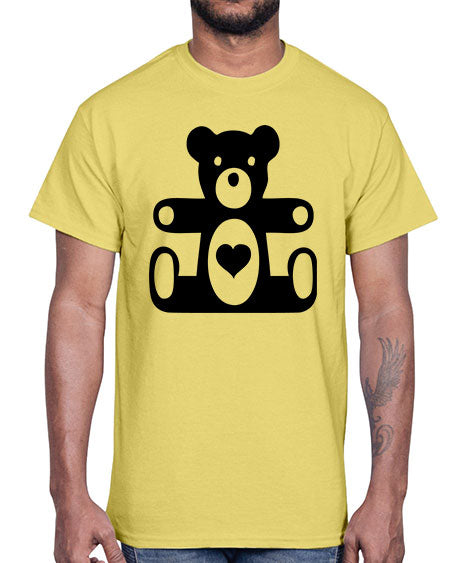 bear with heart 47#- bears - animals- Cotton Tee