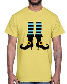 bluewitchlegs 47#- witch- Cotton Tee