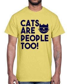 cats are people too- cats- Cotton Tee