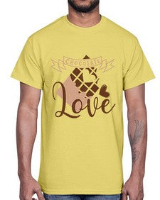 chocolate love 96#- chocolate- Cotton Tee
