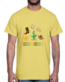 cowboy 343#- western- Cotton Tee