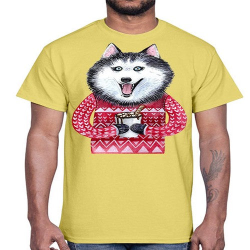 dog 73#- dogs- Cotton Tee