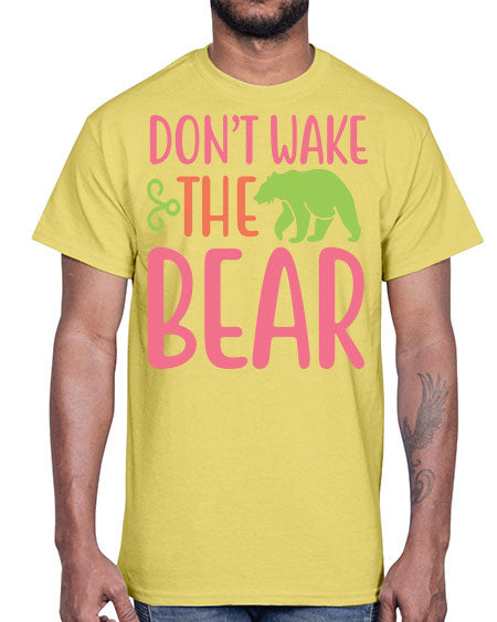 don’t wake the bear 105#- bears - animals- Cotton Tee