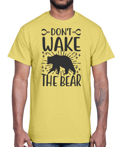 dont wake the bear 97#- bears - animals- Cotton Tee