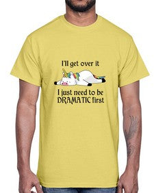 dramatic unicorn 96#- unicorn- Cotton Tee