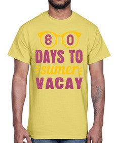 eighty days to sumer vacay 53#- one hundred days- Cotton Tee