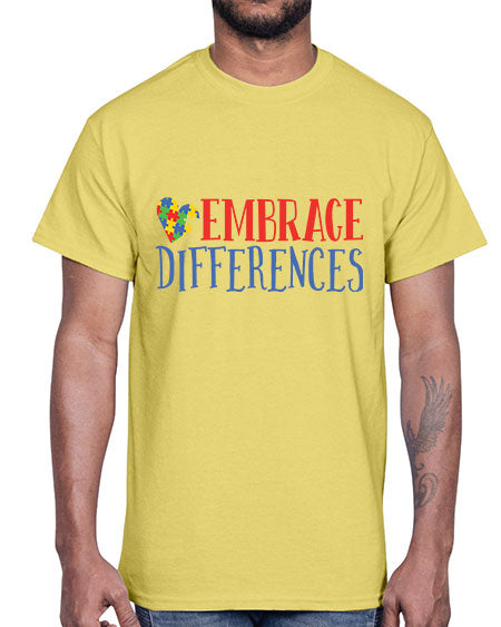 embrace differences Style 13#- autism- Cotton Tee