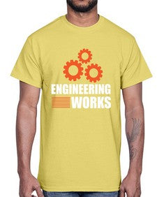 engineering works 769#- engineer- Cotton Tee