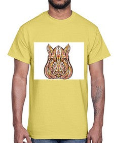 ethnic boar 417#- mandala- Cotton Tee