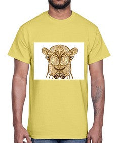 ethnic camel 419#- mandala- Cotton Tee