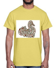 ethnic duck 420#- mandala- Cotton Tee