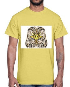 ethnic eagle 421#- mandala- Cotton Tee