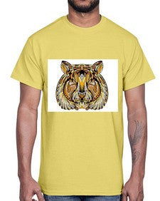 ethnic tiger 439#- mandala- Cotton Tee