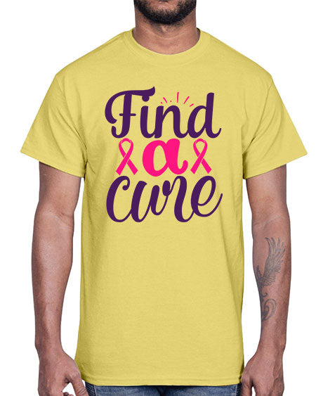 find a cure Style 12#- breast cancer- Cotton Tee