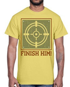 finish him 82#- video games- Cotton Tee