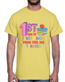 first day of first Grade 101#- first grade- Cotton Tee