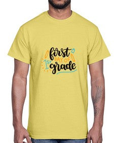 first day of first grade 102#- first grade- Cotton Tee