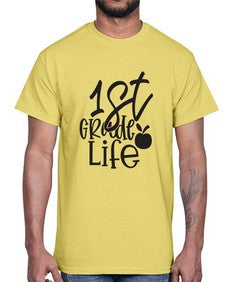 first grade design black 122#- first grade- Cotton Tee