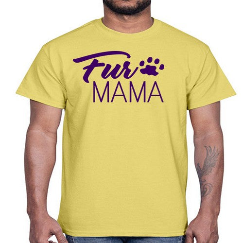 fur mama- dogs- Cotton Tee