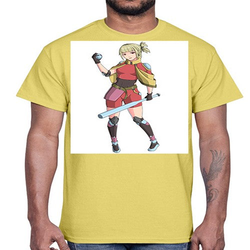 girl bring stick3#- anime- Cotton Tee