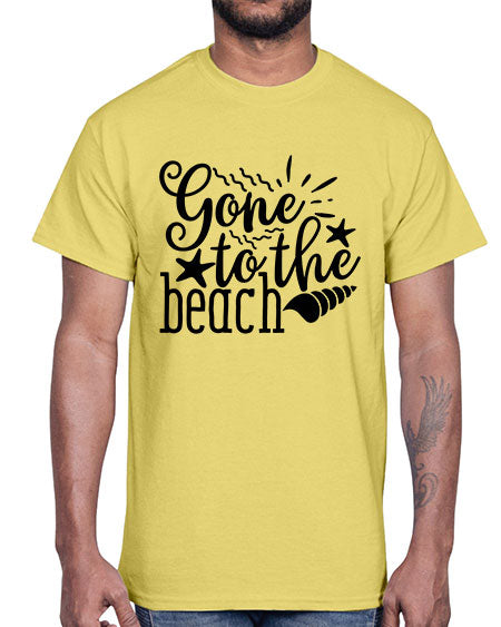 gone to the beach Style 100#- summer- Cotton Tee
