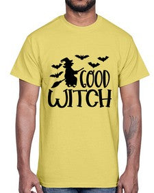 good witch 36#- witch- Cotton Tee