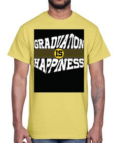 graduation is happiness 222#- graduation- Cotton Tee