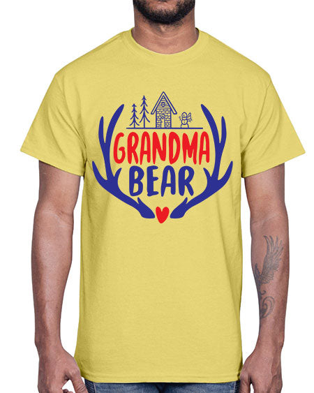 grandma bear 119#- bears - animals- Cotton Tee