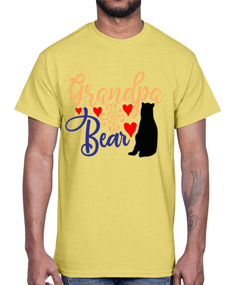 grandpa bear 123#- bears - animals- Cotton Tee