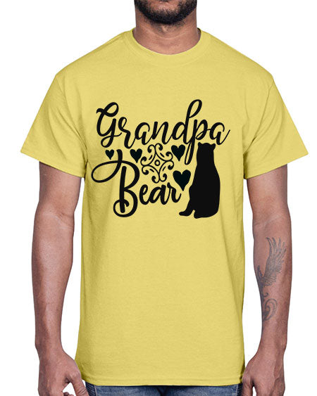 grandpa bear 125#- bears - animals- Cotton Tee