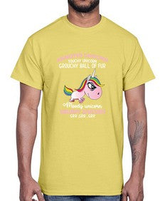 grumpy unicorn 147#- unicorn- Cotton Tee
