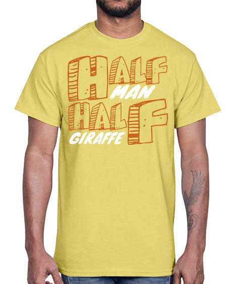 half man half giraffe- giraffee- Cotton Tee