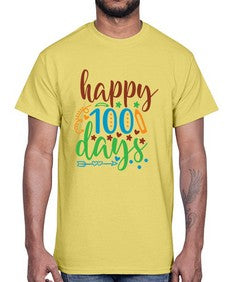 happy one hundred days 244#- one hundred days- Cotton Tee