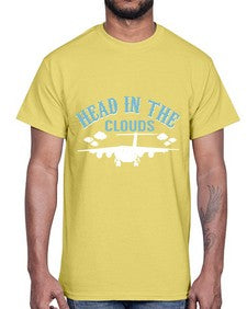 head in the clouds  18#- airplane- Cotton Tee