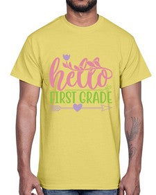 hello first grade 269#- first grade- Cotton Tee
