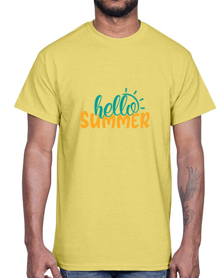 hello summer Style 97#- summer- Cotton Tee