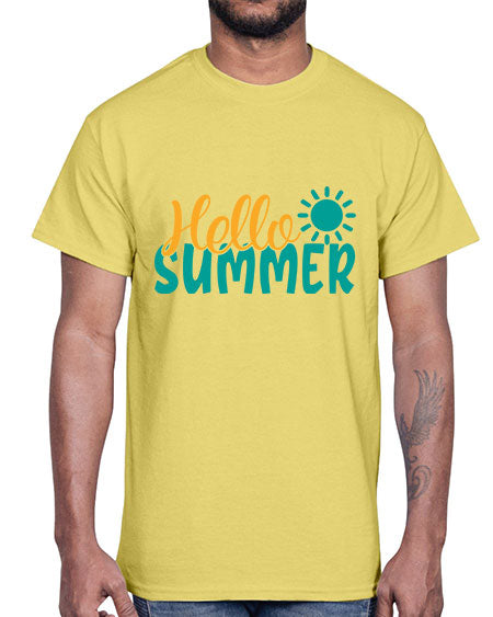hello summer Style 98#- summer- Cotton Tee
