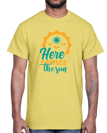 here comes the sun Style 96#- summer- Cotton Tee
