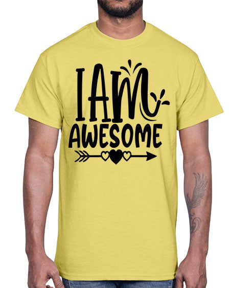 i am awesome Style 19#- autism- Cotton Tee
