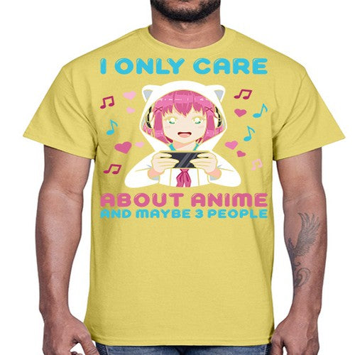 i only care about anime and maybe people234#- anime- Cotton Tee