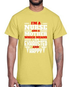 im a nurse and a mother Style 959#- nurse- Cotton Tee
