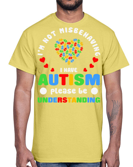 im not misbehaving i have 95#- autism- Cotton Tee
