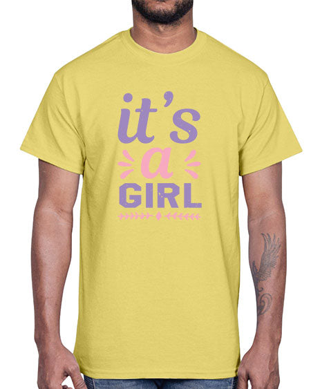 its a girl Style 132#- baby shower- Cotton Tee